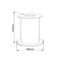 biOrb Aquarium Stand for biOrb 105 - Black or White (48720) Black/White