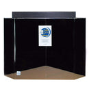 Clear For Life Corner UniQuarium 3-in-1 Pentagon Fresh or Saltwater Acrylic Aquarium 50 Gallons - 24"L x 24"W x 24"H / Black