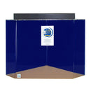 Clear For Life Corner UniQuarium 3-in-1 Pentagon Fresh or Saltwater Acrylic Aquarium 50 Gallons - 24"L x 24"W x 24"H / Sapphire Blue